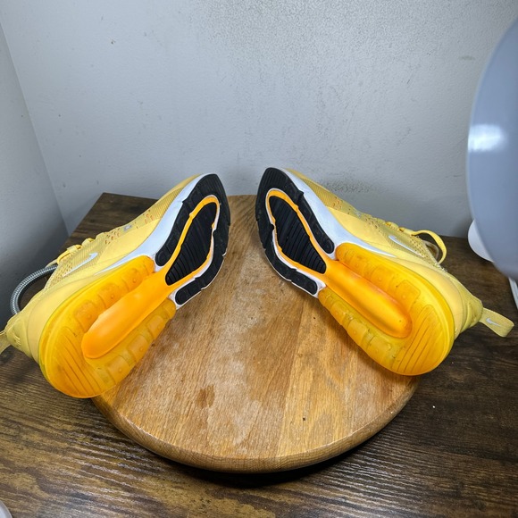 Nike Air Max 270 Women Yellow Running Lifestyle Shoes Size 9 AH6789 701 - Picture 7 of 8